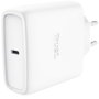 CARGADOR PARED/VIAJE USB-C 65W + CABLE USB-C 2 M MAXO BLANCO TRUST